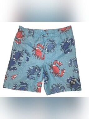 Laguna Toddler CRAB Patriotic RED WHITE BLUE JULY 4TH Swim Trunks Shorts 4T